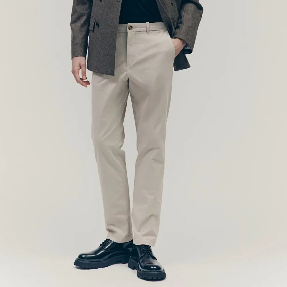 H&M Slim-Fit Men's Cotton Chinos Pants